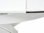 Стол TRENTO 120 HIGH GLOSS STATUARIO Белый мрамор глянцевый, керамика/ белый каркас, ®DISAUR