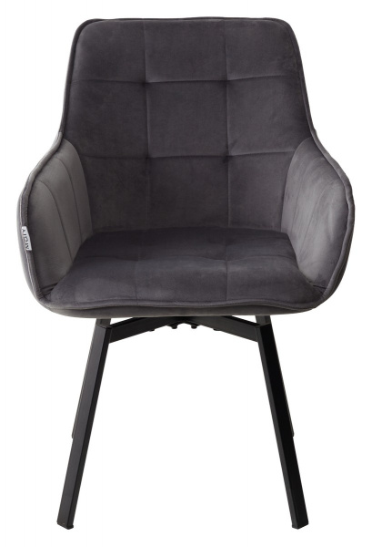 Стул MAVERICK 360 град. поворот. BLUVEL-14 GREY/ черный каркас, М-City