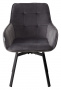 Стул MAVERICK 360 град. поворот. BLUVEL-14 GREY/ черный каркас, М-City