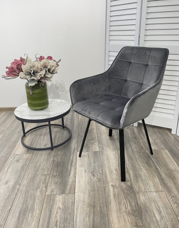 Стул MAVERICK 360 град. поворот. BLUVEL-14 GREY/ черный каркас, М-City
