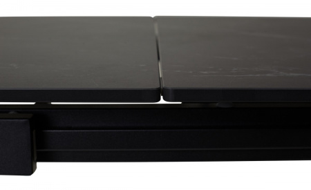 Стол CORNER 120 MATT BLACK MARBLE SOLID CERAMIC / BLACK, ®DISAUR