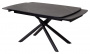 Стол RIVOLI 140 MATT BLACK MARBLE SOLID CERAMIC / BLACK, ®DISAUR