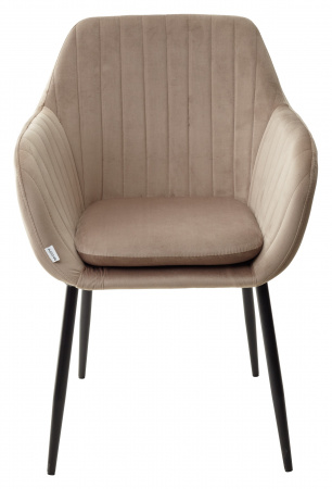 Стул ALABAMA BLUVEL-40 BEIGE, велюр / черный каркас М-City