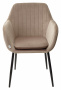 Стул ALABAMA BLUVEL-40 BEIGE, велюр / черный каркас М-City
