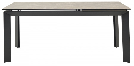 Стол CREMONA 180 HYDRA MOKA TL-52 матовая испанская керамика / черный каркас, ®DISAUR