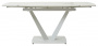 Стол ALATRI 120 GLOSS STATUARIO WHITE SOLID CERAMIC / WHITE, ®DISAUR