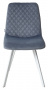 Стул DAIQUIRI BLUVEL-06 BLUE / белый каркас, велюр М-City