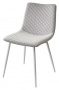 Стул TINTIN BLUVEL-03 LIGHT GREY / белый каркас М-City