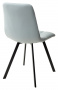 Стул CHILLI SQUARE HK017-35 серо-голубой, PU/ черный каркас М-City