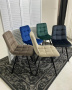 Стул CHILLI SQUARE BLUVEL-78 GREEN, велюр / черный каркас, М-City