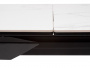 Стол CREMONA 140 HIGH GLOSS STATUARIO Белый мрамор глянцевый, керамика/ черный каркас, ®DISAUR