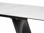 Стол IVAR 200 MARBLES KL-99 Белый мрамор, итальянская керамика, ®DISAUR