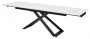 Стол LIVORNO 180 MATT WHITE MARBLE SOLID CERAMIC / BLACK, ®DISAUR