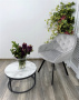 Стул GALE 360 град. поворот. BLUVEL-03 LIGHT GREY, велюр/ черный каркас, М-City