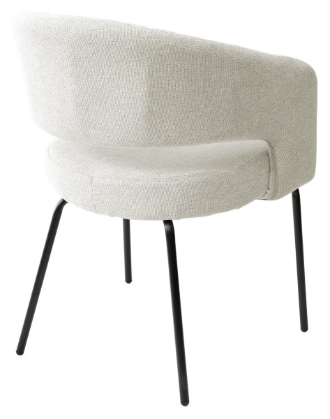 Стул SNUG WZ2042-01 молочный фактурный велюр/ черный каркас, M-City