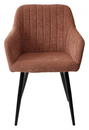 Стул BRANDY WZ2042-08 бронзовый фактурный велюр/ черный каркас М-City