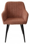 Стул BRANDY WZ2042-08 бронзовый фактурный велюр/ черный каркас М-City