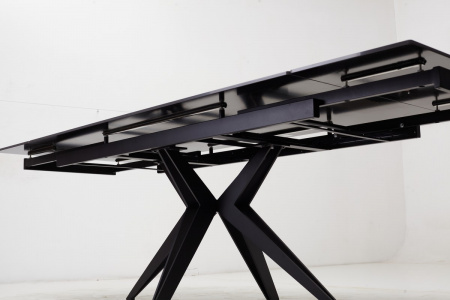 Стол FORIO 160 MATT BLACK MARBLE SOLID CERAMIC / BLACK, ®DISAUR