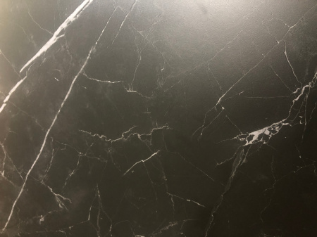 Стол CORNER 120 MATT BLACK MARBLE SOLID CERAMIC / BLACK, ®DISAUR