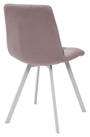 Стул CHILLI SQUARE UF860-04B сиреневый, ткань/ белый каркас М-City