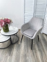 Стул ALABAMA BLUVEL-03 LIGHT GREY, велюр / черный каркас М-City